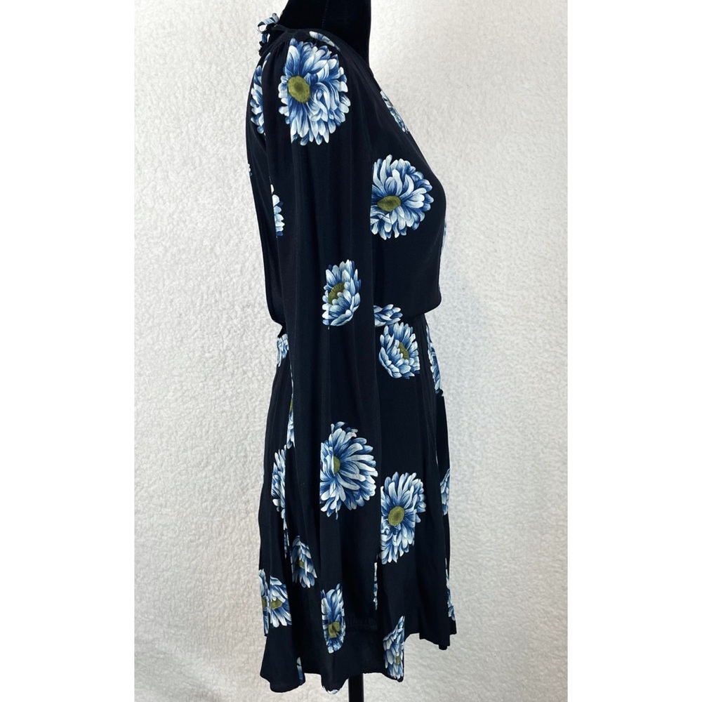 (VTG) REFORMATION • Floral Open-Back Long Sleeve Mini Dress, S - Picture 4 of 16